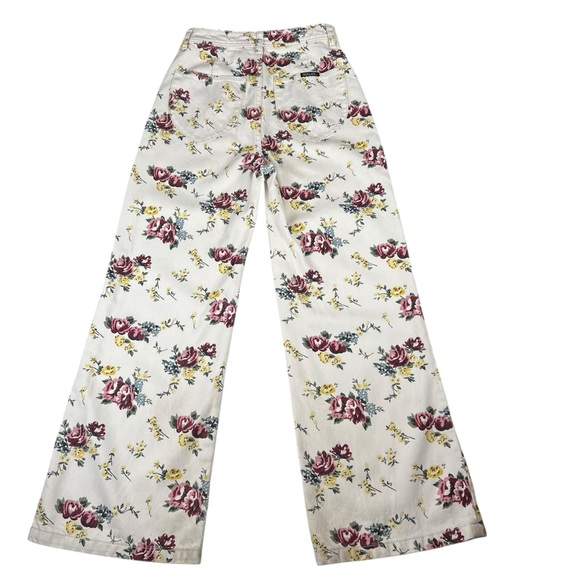 ROLLA’S High Rise Wide Leg Floral Print Jeans - Picture 9 of 16